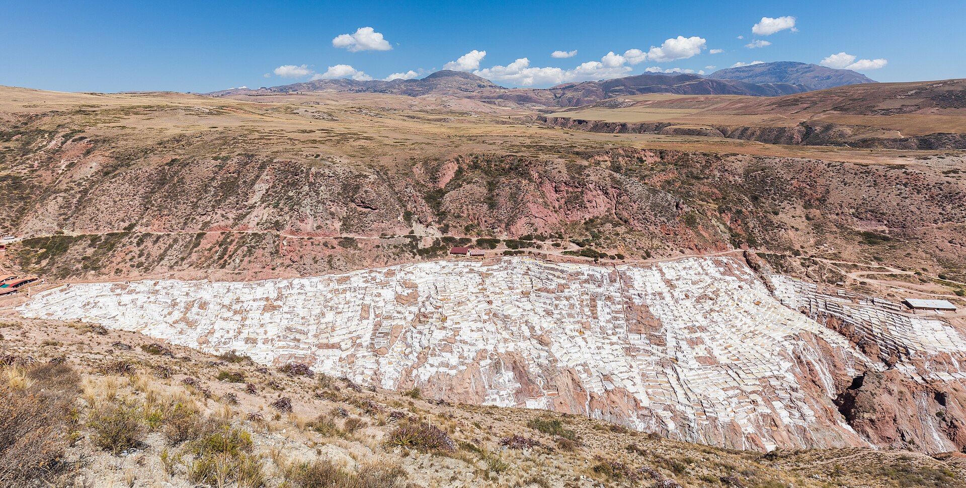 Maras salt pans terraced down the hillside