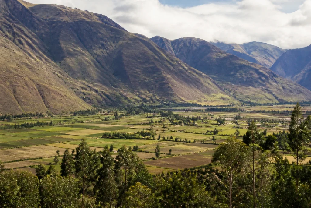 Agricultural landscape near Urubamba in Peru’s Sacred Valley