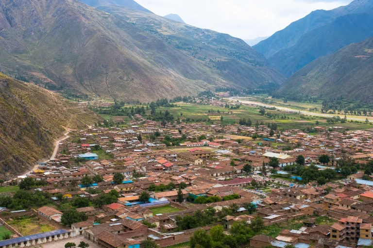 Calca town in the Sacred Valley of Peru