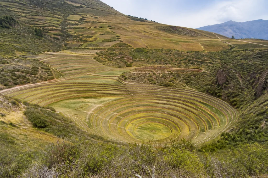 Circular agricultural terraces at Moray in the Sacred Valley
