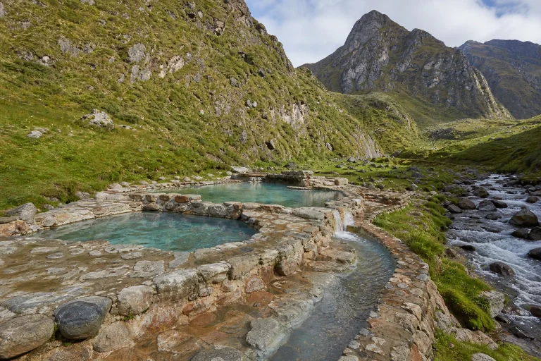 Thermal pools at Baños Termales del Valle de Lares in Peru