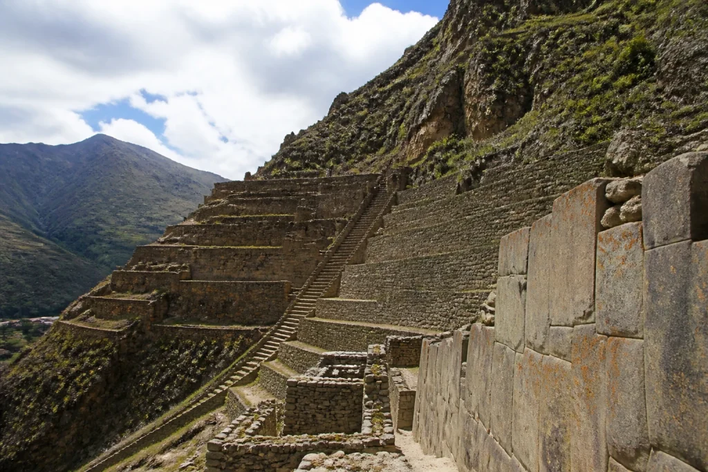 Monumental stonework and terraces inside Ollantaytambo Archaeological Park