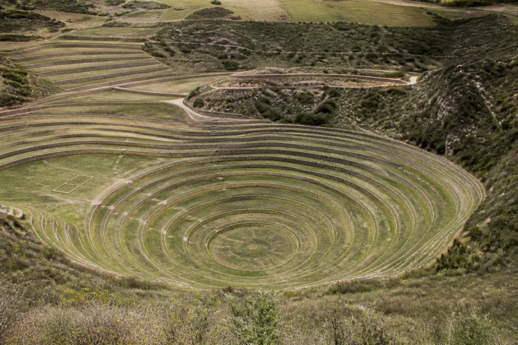 Circular terraces at Moray Archaeological Park