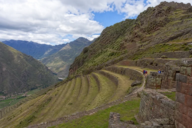 Stone terraces at Parque Arqueológico de Pisaq in Peru’s Sacred Valley