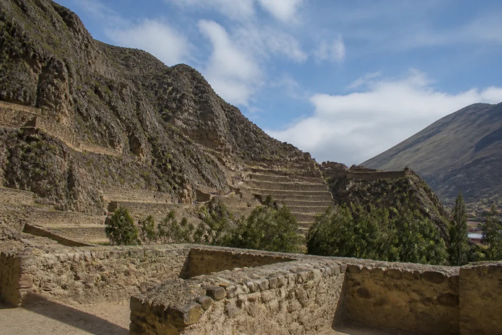 Ollantaytambo Archaeological Park in daylight
