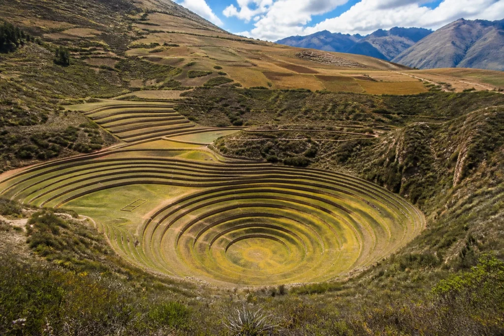 Concentric terraces at Moray in the Sacred Valley region
