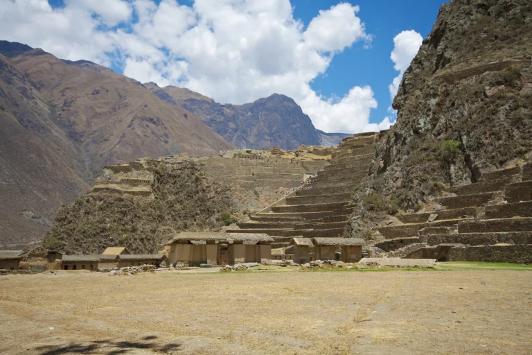 Stone terraces at Ollantaytambo in Peru's Sacred Valley