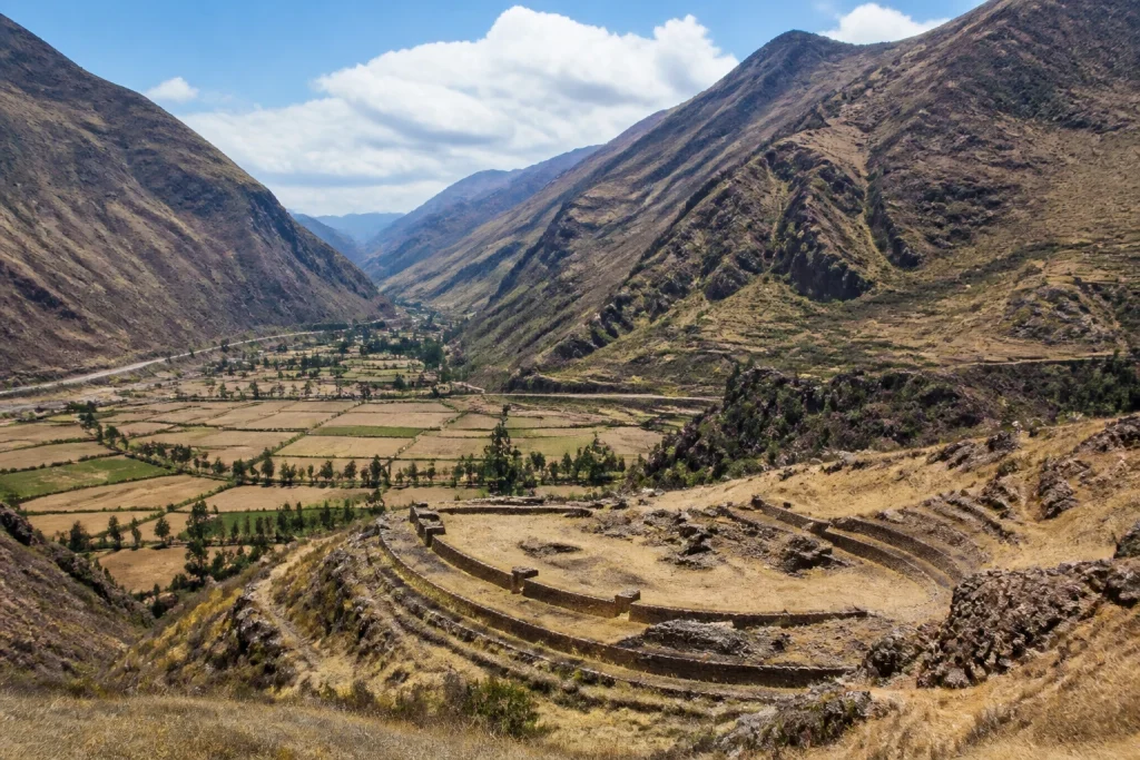 Media Luna archaeological landscape near Urubamba in the Sacred Valley